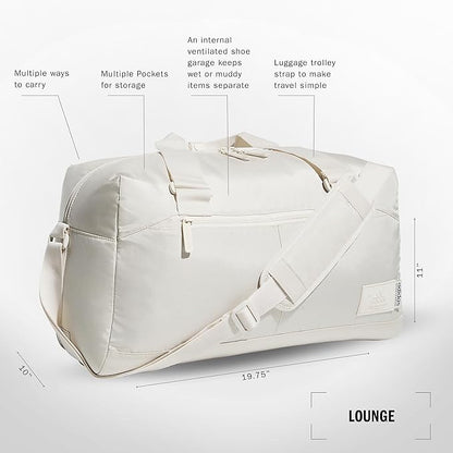 adidas Lounge Premium Sport Duffel Bag for Travel and Gym