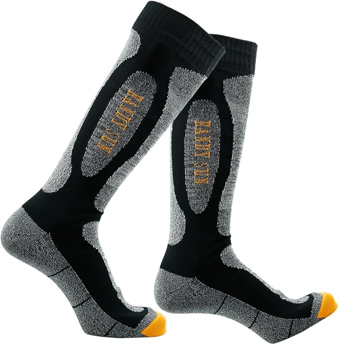 RANDY SUN Waterproof Skiing Socks, [SGS Certified] Unisex Knee High Breathable Hiking Trekking Sock