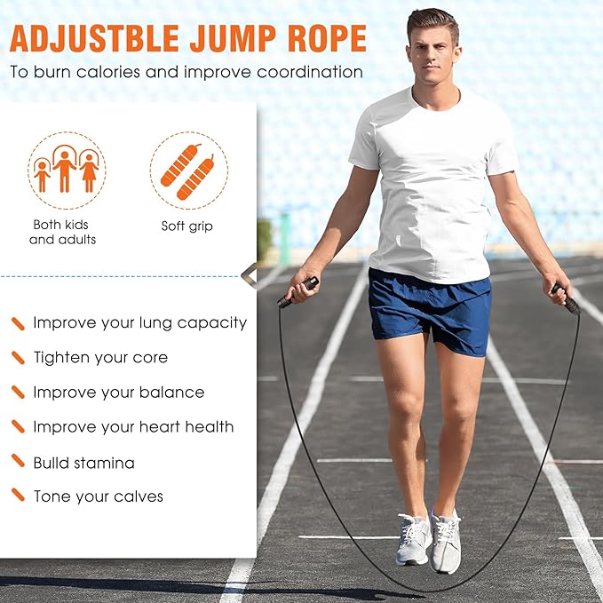Agility Ladder Speed Training Equipment Set-20ft Agility Ladder,12 Soccer Cones,4 Hurdles, Jump