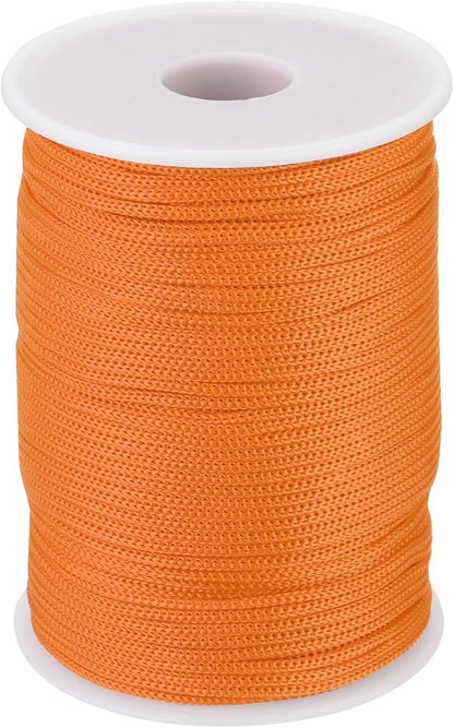 MECCANIXITY 1/12 Inch Polypropylene Rope Braided Ropes, 328ft Nylon Rope Hollow Utility Cord for