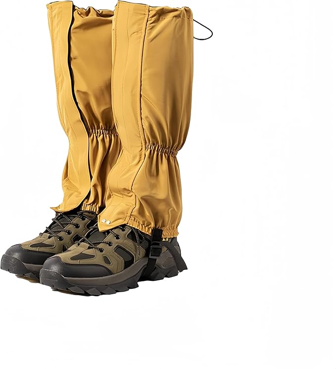 Leg Gaiters, Waterproof,Lightweight and Adjustable, Snow Boot Gaiters, for Men and Women Hiking