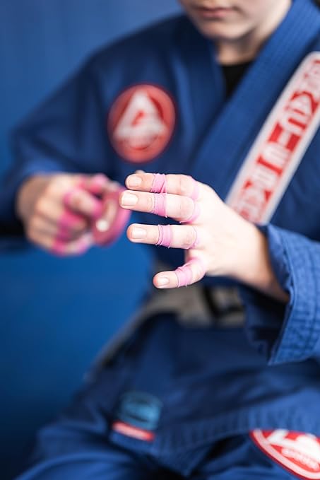 Bighorn Athletics Pro Series Jiu-Jitsu Finger Tape, 8-Rolls with Tin Holder, Enhanced Strength