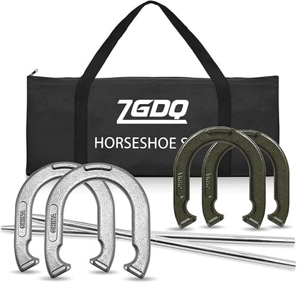 Horseshoe Outside Game,Sports Horseshoes Sets,Horse Shoe Game Kit,Steel Horseshoe Game