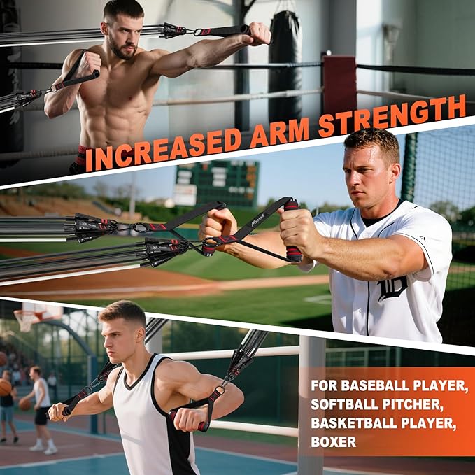 HPYGN Resistance Bands, Exercise Bands with Handles, Fitness Bands, Workout Bands with Door Anchor
