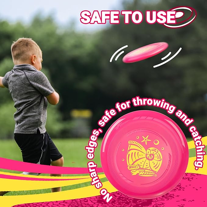 Wham-O Frisbee Go Flying Disc, 9 Inch Lightweight Sports Disc for Beginners Outdoor Beach Backyard
