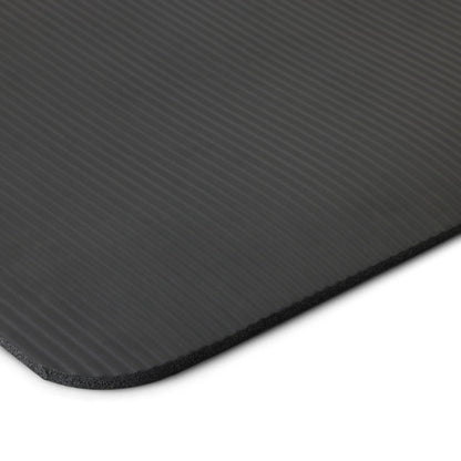Amazon Basics 1/2 Inch Extra Thick Exercise Yoga Mat with Carrying Strap for Home Workouts and