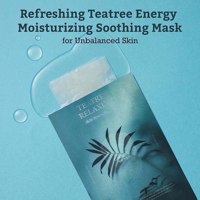 LEADERS Teatree Relaxing Skin Renewal Mask ??Soothes & Calms Sensitive, Acne-Prone Skin ??Controls