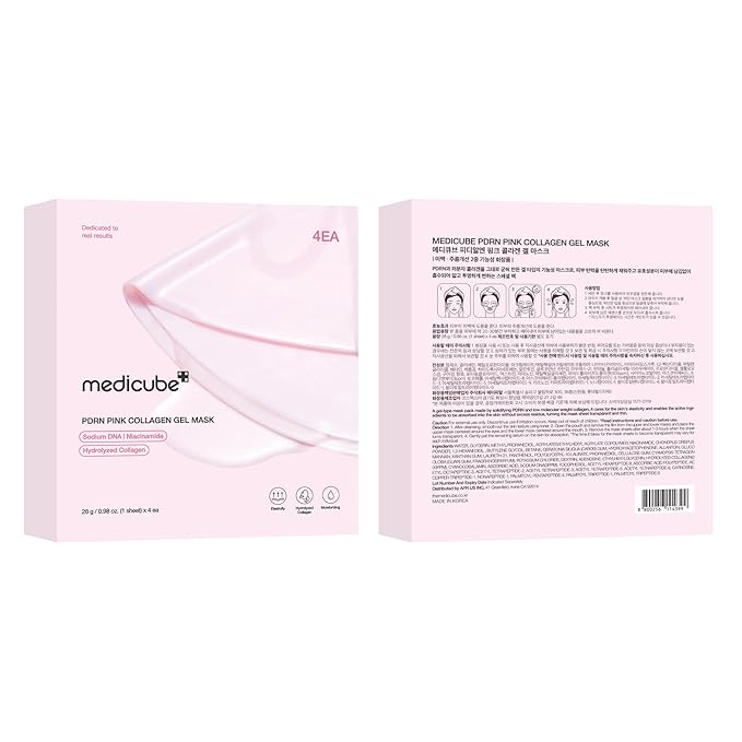 medicube Salmon DNA PDRN pink collagen jelly gel mask | overnight face mask for glass glow skin