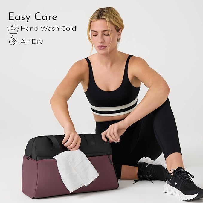 Vooray 25L Trainer Duffel Bag Rose ??Lightweight Travel Duffel for Women and Men with Shoe Pocket