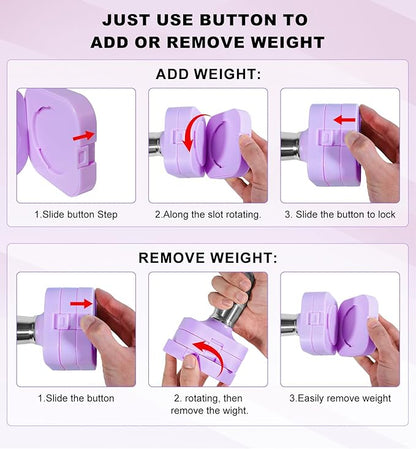 15LB 20LB 40LB 50LB Adjustable Dumbbell Set Free Weights Dumbbells Set for Women Men Hand Weights