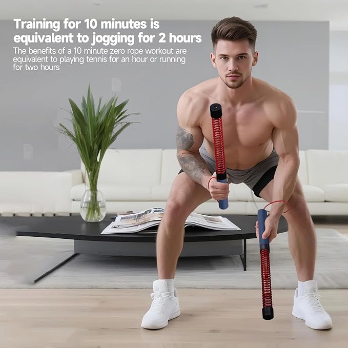 ASIEIT Ropeless Battle Rope for Home Gym, Generation Upgraded Version, Adjustable Weight Portable