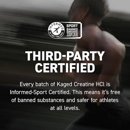 Kaged Creatine HCl Capsules | Unflavored | Muscle Building & Recovery | Patented Creatine