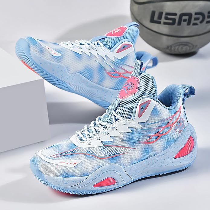 High Top Womens Mens Basketball Shoes Breathable Non Slip Outdoor Sneakers Comfortable Fashion