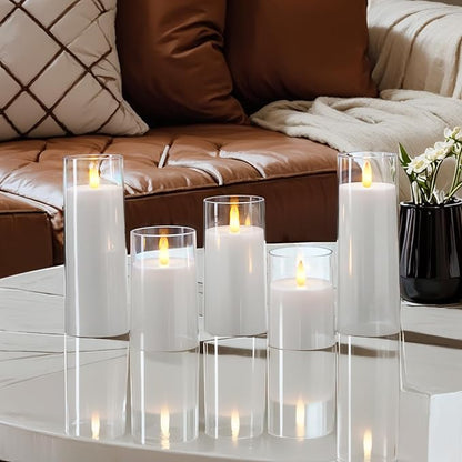 Homemory Realistic Flickering Battery Operated Candles, LED Fake Electric Candle with Remote