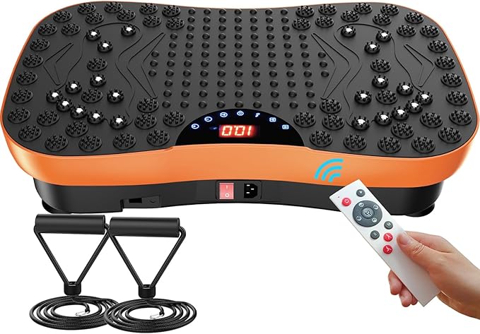 AXV Vibration Plate Exercise Machine Whole Body Workout Portable Mini Vibrate Fitness Platform