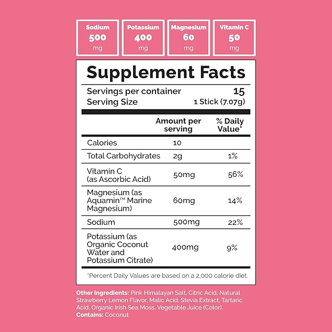 Voli Electrolytes Powder Packets | No Added Sugar Electrolyte Drink Mix for Hydration | Keto &