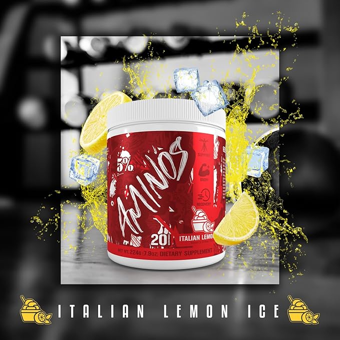 5% Nutrition Code Red Aminos BCAA & EAA Post Workout Recovery Powder | Full Spectrum Essential