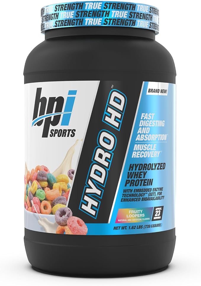 BPI Sports Hydro HD - 100% Hydrolyzed Whey Protein Powder - Muscle Growth, Recovery, 25g of