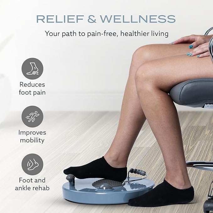 PT Pro Fit Foot Trainer, Plantar Fasciitis Relief, Deep Tissue Muscle Massage, Foot Arch and Heel
