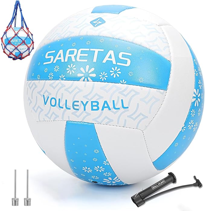 Beach/Water/Sand Volleyballs, Outdoor/Indoor Official Size, Soft Touch Volleyball for Beginners
