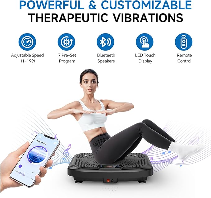 Vibration Plate Exercise Machine Weight Loss, Full Body Workout Vibration Plate Lymphatic Drainage