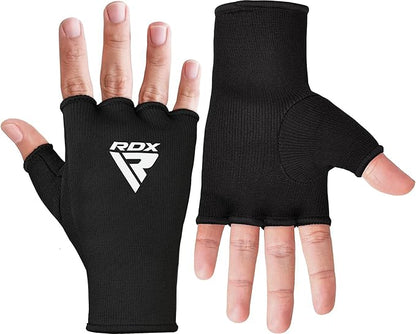 RDX Boxing Hand Wraps Inner Gloves Men Women, Half Finger Elasticated Bandages, Under Mitts Fist