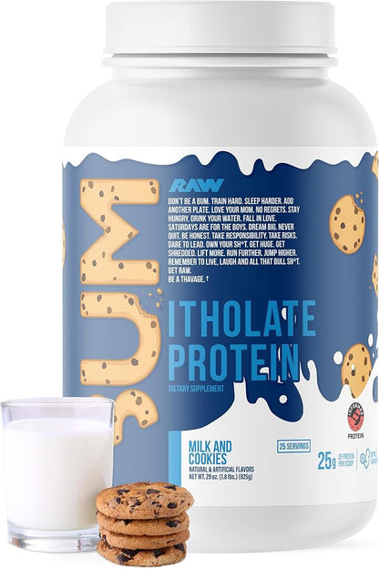 RAW Whey Isolate Protein Powder, Milk & Cookie (CBUM Itholate) - 100% Grass-Fed Sports Nutrition