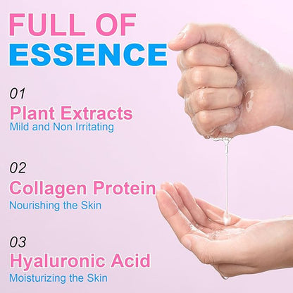 VESPRO 100 Pack Collagen Essence Sheet Facial Masks, Bulk Face Masks Skincare, Hydrating Face Masks