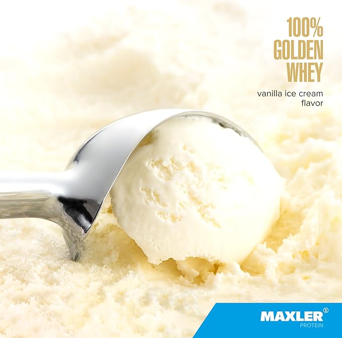 Maxler 100% Golden Whey Protein - 24g of Protein per Serving - Premium Whey Protein Powder for Pre