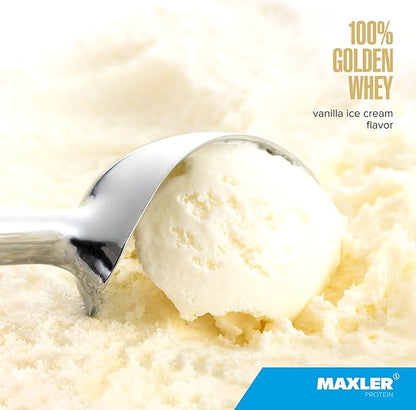 Maxler 100% Golden Whey Protein - 24g of Protein per Serving - Premium Whey Protein Powder for Pre