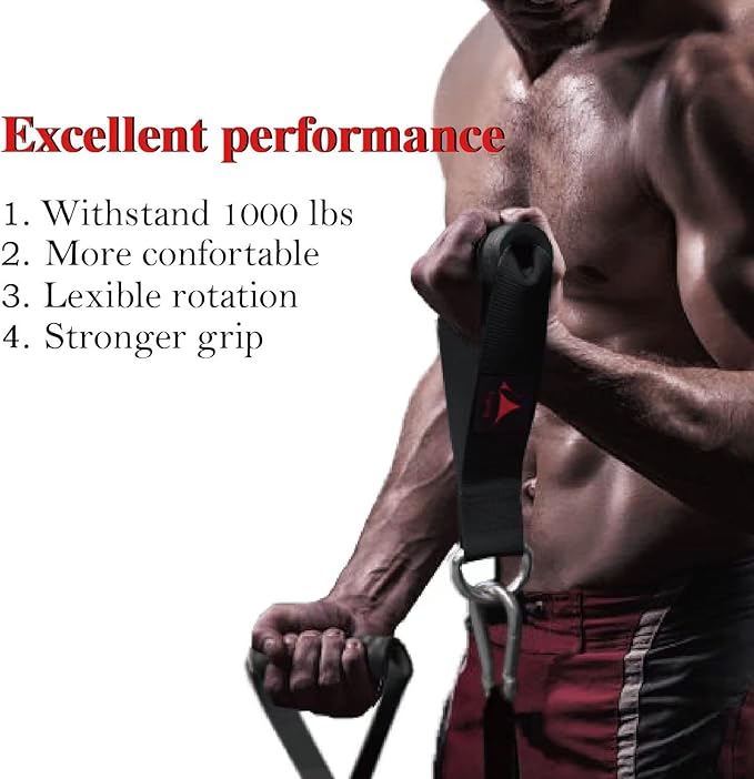 Heavy Duty Gym Workout Handles Attachment for Cable Machine,Resistance Band,Pulley System Home