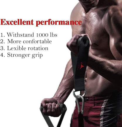 Heavy Duty Gym Workout Handles Attachment for Cable Machine,Resistance Band,Pulley System Home
