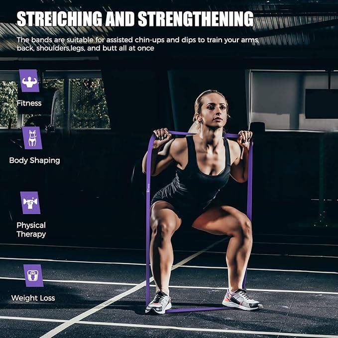 VEICK Resistance Bands for Working Out, Exercise Bands, Workout Bands, Pull Up Assistance Bands