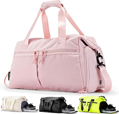 Weekender Duffel Bag with Shoe Compartment And Wet Pocket-Luggage Everyday Overnight Bag for Men