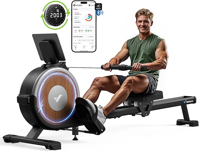 MERACH Rowing Machines for Home, Magnetic Rowing Machine with 16 Levels, Rower Machine of Quiet
