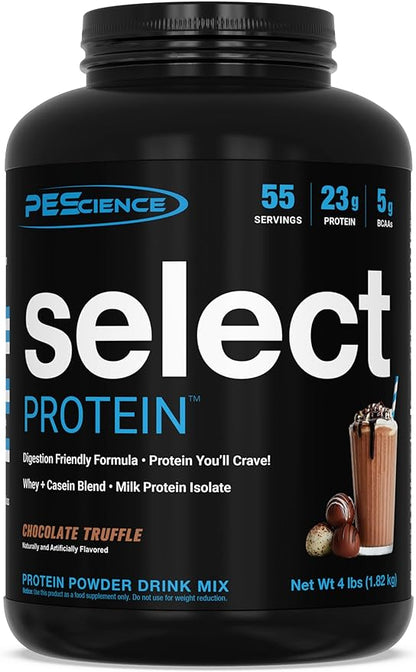 PEScience Select Protein Powder, Whey and Casein Blend, Clean Protein Powder for Women and Men, Low