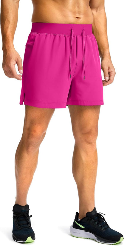 Men's Running Shorts with Zipper Pockets 9 Inch/ 7 Inch / 5 Inch Lightweight Quick Dry Gym Workout