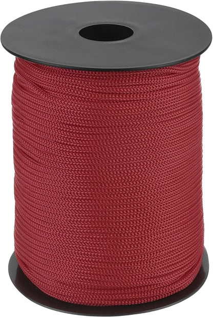 MECCANIXITY 1/8 Inch Polypropylene Rope Braided Ropes, 328ft Nylon Rope Hollow Utility Cord for