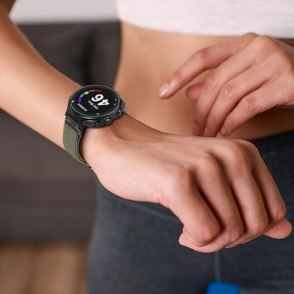 Elastic Nylon Watchband Compatible with Garmin Forerunner 235/220/230/620/630/735XT,Soft Adjustable