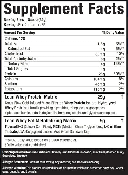 Musclesport Lean Whey Revolution??Protein Powder - Whey Protein Isolate - Low Calorie, Low Carb