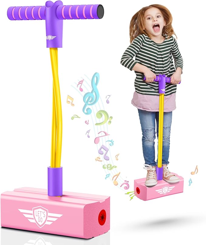 CUUGO LET'S GO! CG Jumping Promotes Growing Taller- Pogo Stick Foam Pogo Jumper for Kids, Toys for