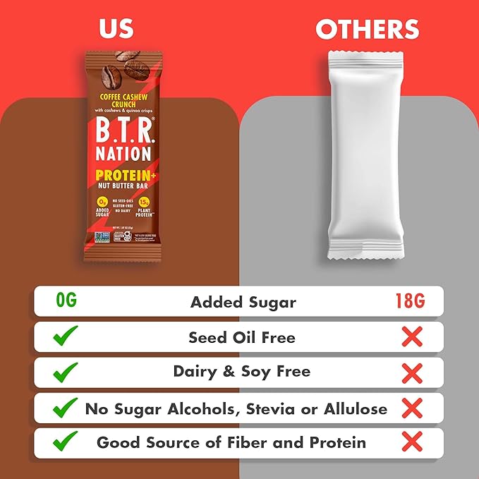 B.T.R. Nation Vegan Keto Plant Based Protein & Fiber Bars - High Protein (Sampler Pack) | (9 Pack)