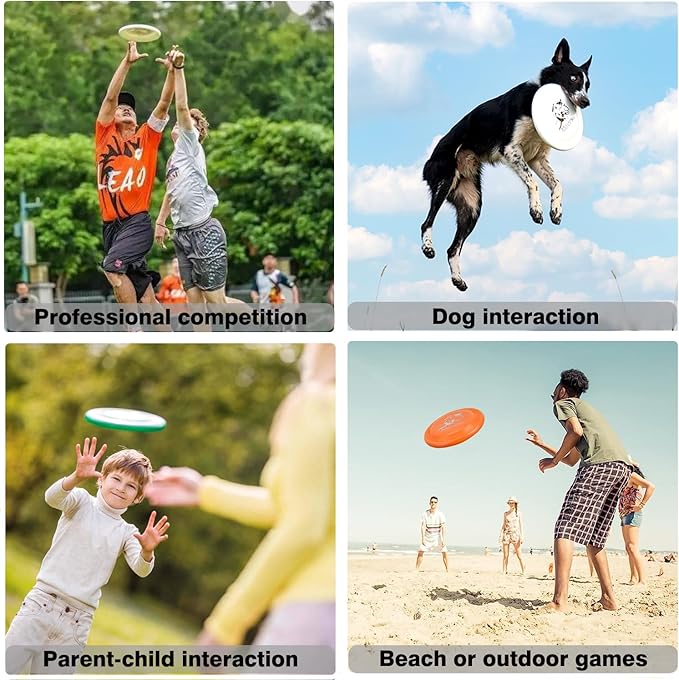 Sports Flying Disc - Compeition Flying Discs for Beach, Backyard, Lawn, Park, Camping and More
