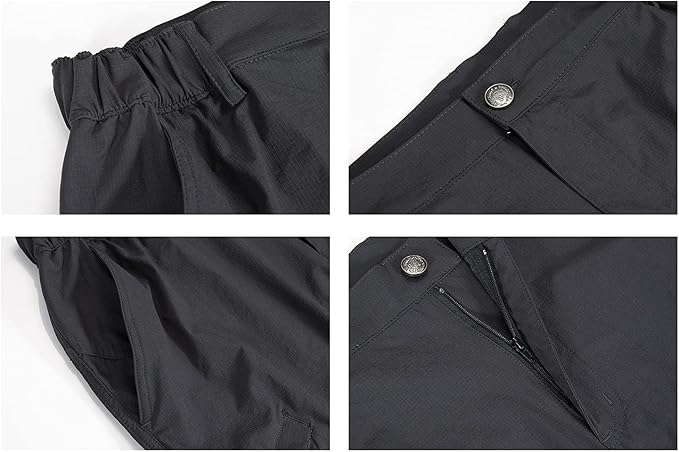 Quick Dry Hiking Shorts Men's Cargo Casual Outdoor 4-Way Stretchy Lightweight Summer Short with