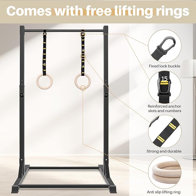 Pull Up Station, Bongkim Power Tower Portable Pullup Bar Station, Pull Up Bar for Home Gym, Pull Up