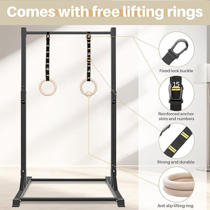 Pull Up Station, Bongkim Power Tower Portable Pullup Bar Station, Pull Up Bar for Home Gym, Pull Up