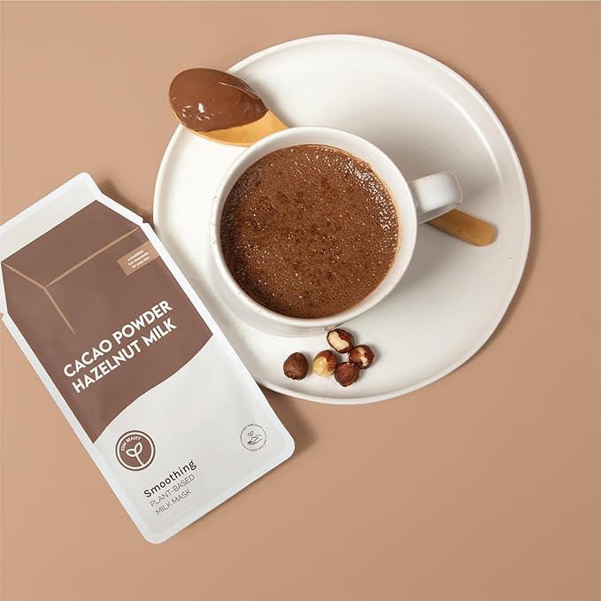 ESW Beauty Cacao Powder ??Smoothing Plant-Based Milk Face Mask ??Cacao & Hazelnut for Aging &