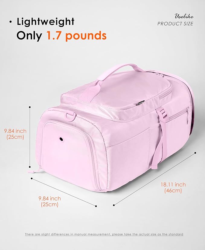 Gym Bag for Women Workout Gym Backpack with Shoe Compartment Sports Duffel Bag Multiple Pockets 30L