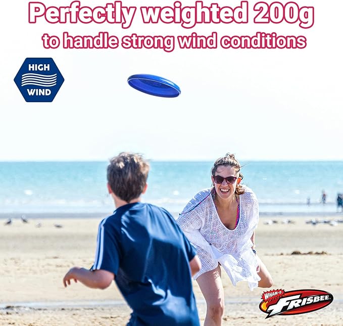 Wham-O Frisbee Heavyweight 200g, 11 Inch Flying Disc, Long Distance, Durable and Stable Sports Disc