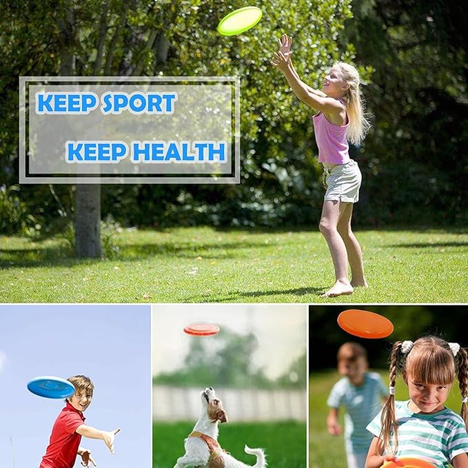 Sand Beach Toys, Jumbo 8" Flying Disc Toys For Kids Adults, Sport Yard Disc Toy For Outdoor Beach